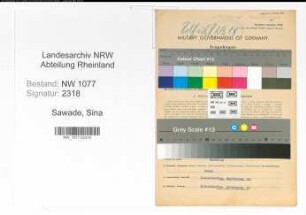 Entnazifizierung Sina Sawade , geb. 22.05.1914 (Polizistin)