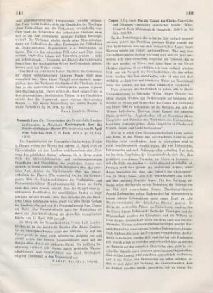 141 [Rezension] Meinzolt, Hans, Kirchengesetz über das Dienstverhältnis der Pfarrer