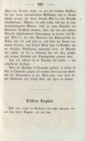 Eilftes Capitel