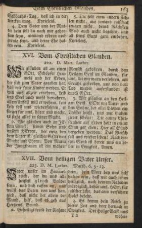 XVII. Vom heiligen Vater Unser