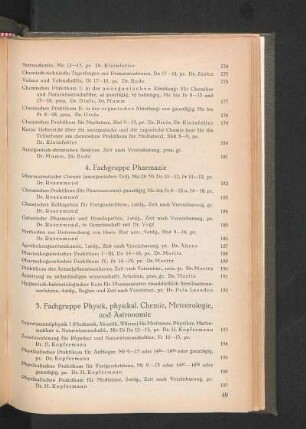 5. Fachgruppe Physik, physikal. Chemie, Meteorologie, und Astronomie
