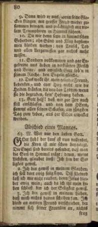Abschied eines Mannes