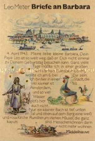 Edition und Faksimile von illustrierten Feldpostbriefen aus dem Zweiten Weltkrieg