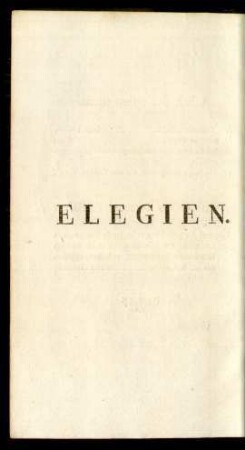 Elegien