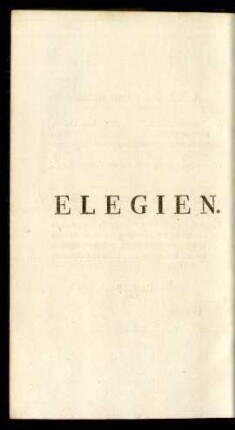 Elegien