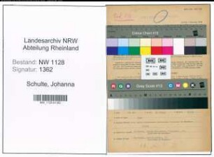 Entnazifizierung Johanna Schulte , geb. 23.06.1899 (Polizistin)
