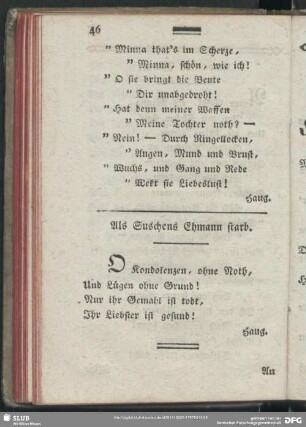Als Suschens Ehmann starb