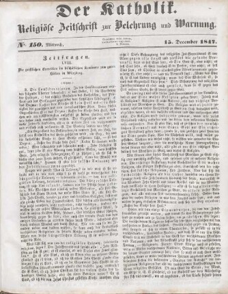 605-608 Zeitfragen : LVIII. Die geistlichen Exercitien im bischöflichen Seminare zum guten Hirten in Würzburg (Schluss)
