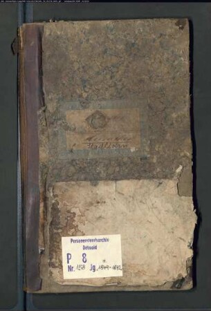 Zivilstandsregister der Kreisgerichtskommisson Stadtlohn mit den Orten Stadtlohn, Südlohn (H 1849-1872) (Gemeinde: Stadtlohn, Kreis Ahaus)