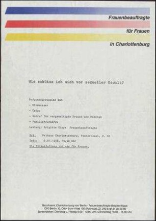 Wie schütze ich mich vor sexueller Gewalt?