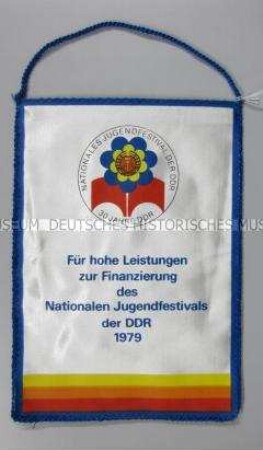 Wimpel zum Nationalen Jugendfestival der DDR
