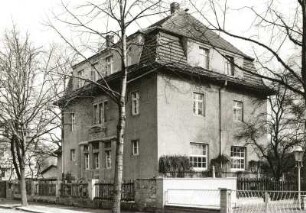 Dresden-Neustadt, Löbauer Straße 8. Wohnhaus (1851/1900). Straßenansicht