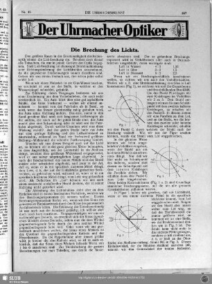 Die Brechung des Lichts