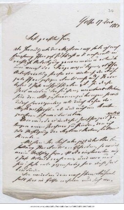 Brief von Justus Perthes' Geographische Anstalt <Gotha> an Reinhold Grundemann : Gotha, 17.12.1864 ; [Kopie]