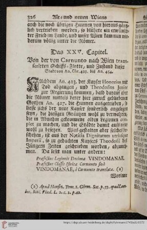 Das XXV. Capitel