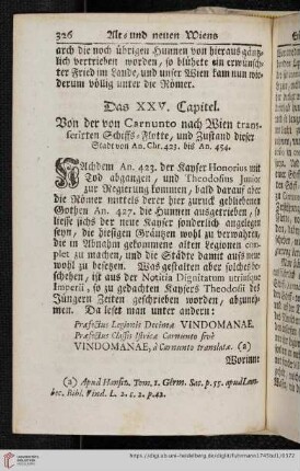 Das XXV. Capitel