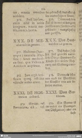 XXX. De Mechanicis in genere