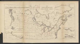 Map of the chain of american lakes and canals connected therewith.