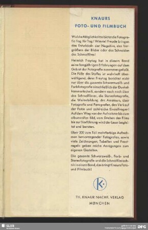 Knaurs Foto- und Filmbuch