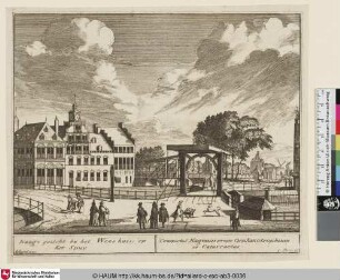 Haags gezicht by het Weeshuis; op het Spuy; Conspectus Hagensis prope Orphanotrophium ad Catarractas