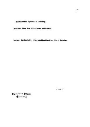1930/31: Bericht ... - 1930/31