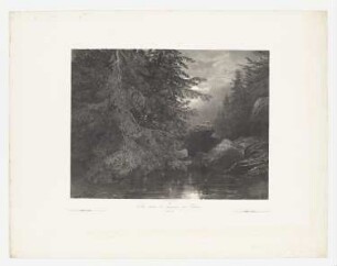 Clair de lune, Blatt 10 der Folge "Sites variés de paysages par Calame"