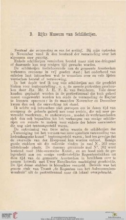 B. Rijks Museum van Schilderijen