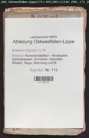 Verschiedene Einkünfte (rückständige Forderungen) des Pastors