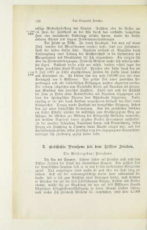 B. Geschichte Preußens seit dem Tilsiter Frieden
