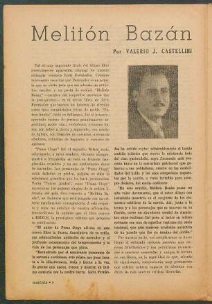Melitón Bazán