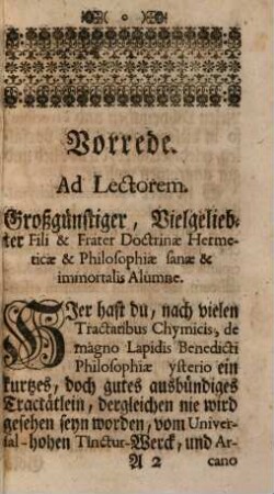 Phoenix Atropicus De Morte Redux : = Der Wiederum frisch belebte gebenedeyte Philosophische Adrop