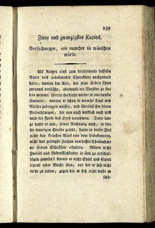 Zwey und zwanzigstes Kapitel.