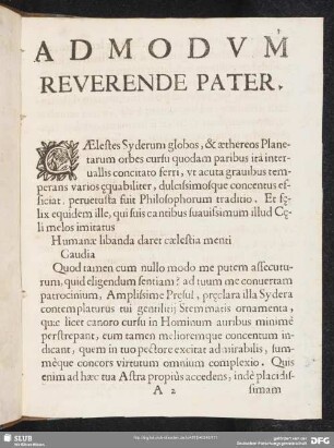 Admodum reverende pater