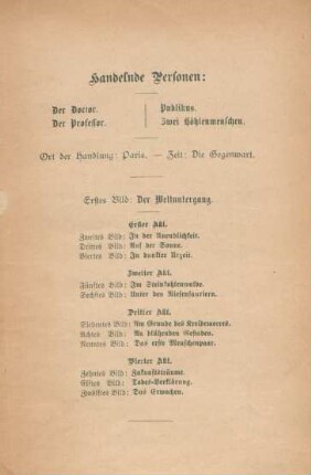 Handelnde Personen