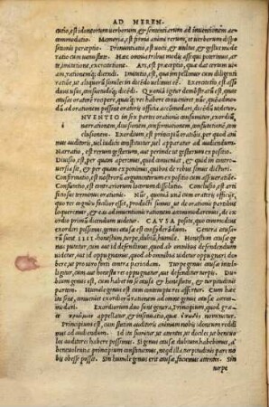 In hoc Volvmine Haec Continentvr. Rhetoricorum ad C. Herennium lib. IIII, M. T. Ciceronis de inuentione lib. II., Eiusdem de oratore ad Quintum fratrem lib. III., Eiusdem de claris oratoribus, qui dicitur Brutus lib: I, Eiusdem Orator ad Brutum lib. I., Eiusdem Topica ad Trebatium lib. I., Eiusdem oratoriae partitiones lib. I., Eiusdem de optimo genere oratorum praefatio quaedam