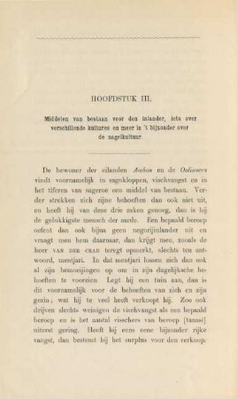 Hoofdstuk III. Middelen van bestaan voor den inlander, iets over verschillende kultures en meer in 't bijzonder over de nagelkultuur