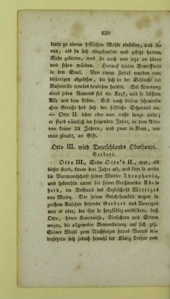 Otto III. wird Deutschlands Oberhaupt