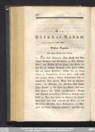 Der Prophet Nahum.