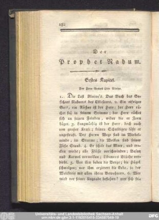 Der Prophet Nahum.
