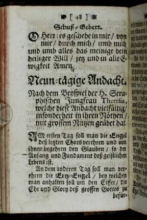 Neun-tägige Andacht