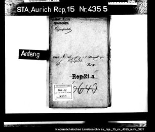 Die Verpachtung des Monopols zum Lumpensammeln in Ostfriesland