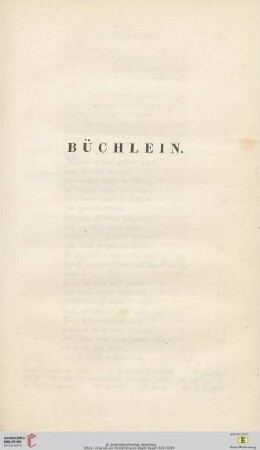 Büchlein