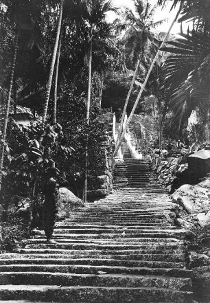 Tempelzugang (Deutsche Indien-Expedition 1926/1929 - 1. Sri Lanka)