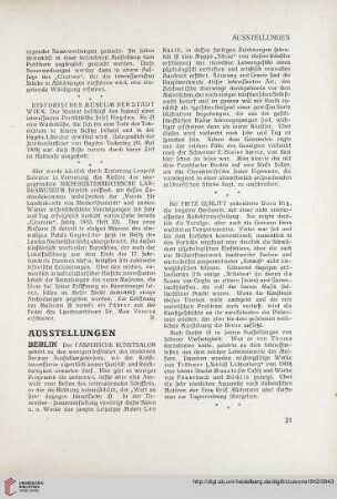 Ausstellungen