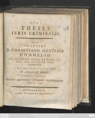 Theses Ivris Criminalis