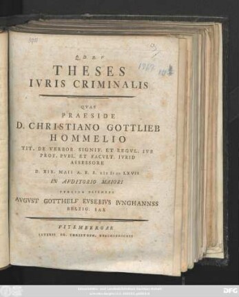 Theses Ivris Criminalis