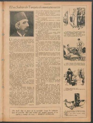 El ex sultán de Turquía de montañes suizo