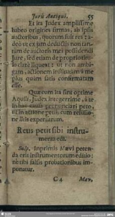 Reus petit sibi instrumenta edi