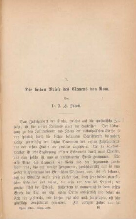 707-718 Die beiden Briefe des Clemens von Rom