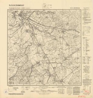 1593 (alte Nr.: 342) Allenburg, Topographische Karte 1:25000 (4cm - Karte)